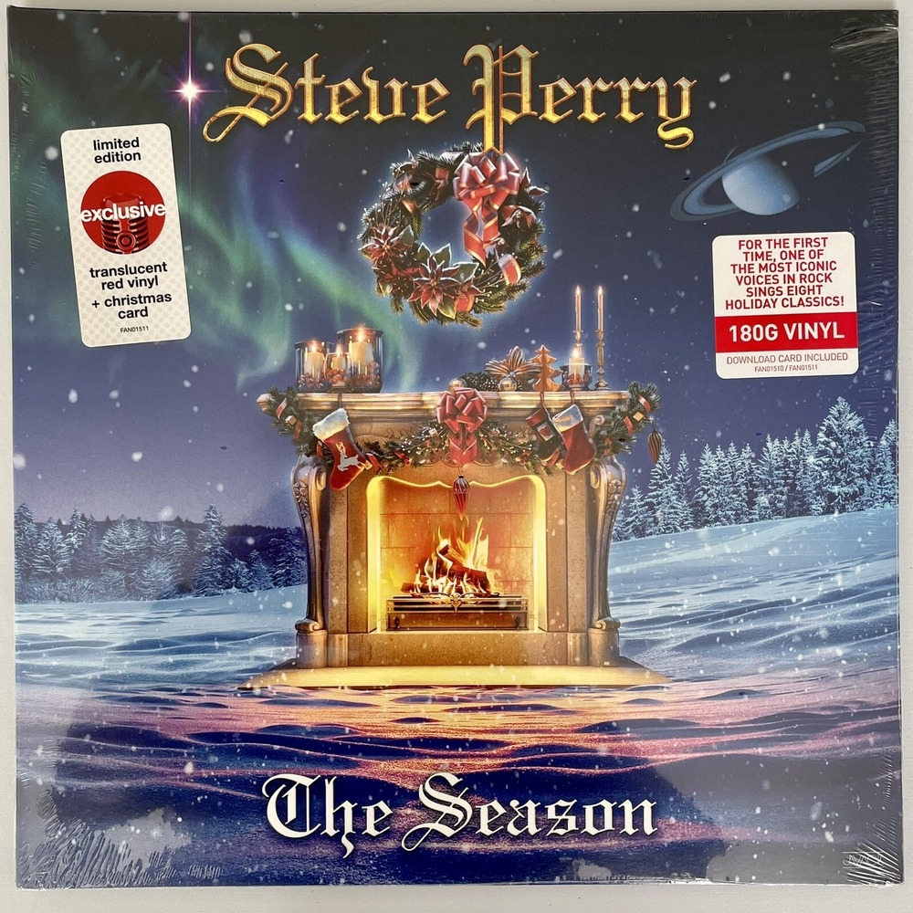 Steve Perry - The Season - Red Colored Vinyl LP w/ Christmas Card ex Journey